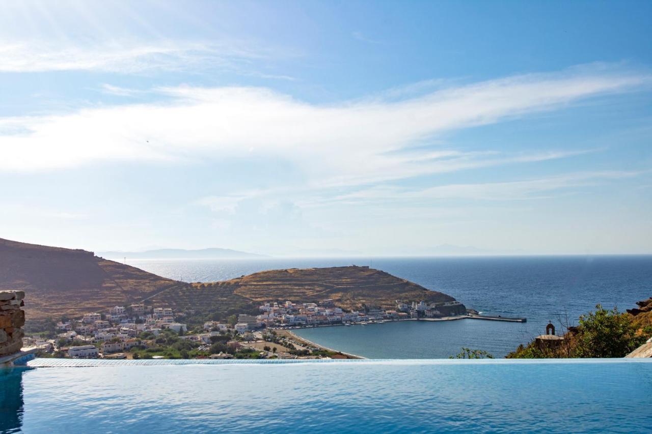 Luxurious Villa Lune With A Swimming Pool And A Fantastic Sea And Sunset View Ioulis Экстерьер фото