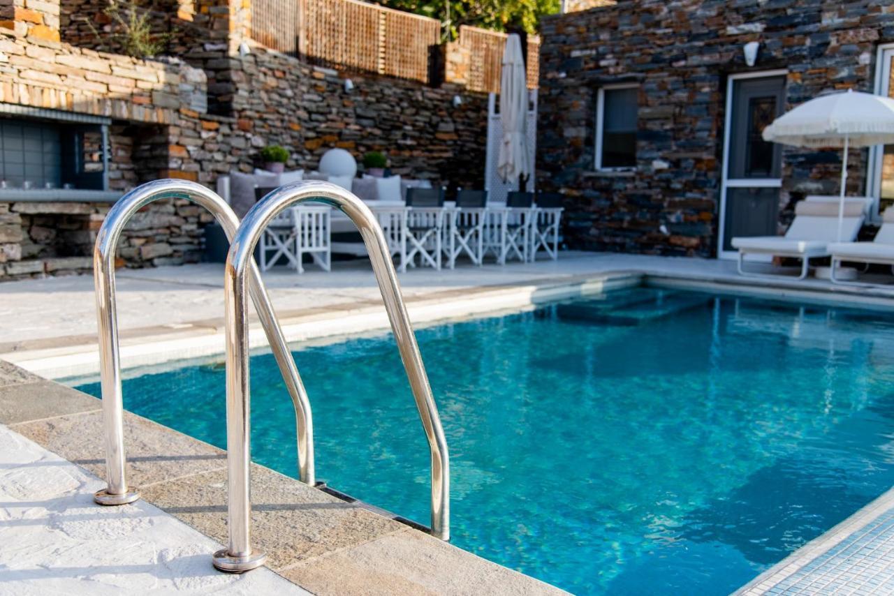 Luxurious Villa Lune With A Swimming Pool And A Fantastic Sea And Sunset View Ioulis Экстерьер фото