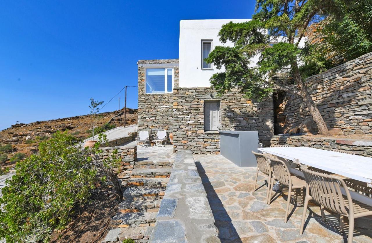 Luxurious Villa Lune With A Swimming Pool And A Fantastic Sea And Sunset View Ioulis Экстерьер фото
